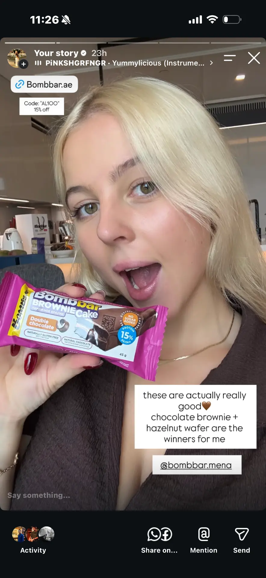 Filming a TikTok video for a brand in Dubai
