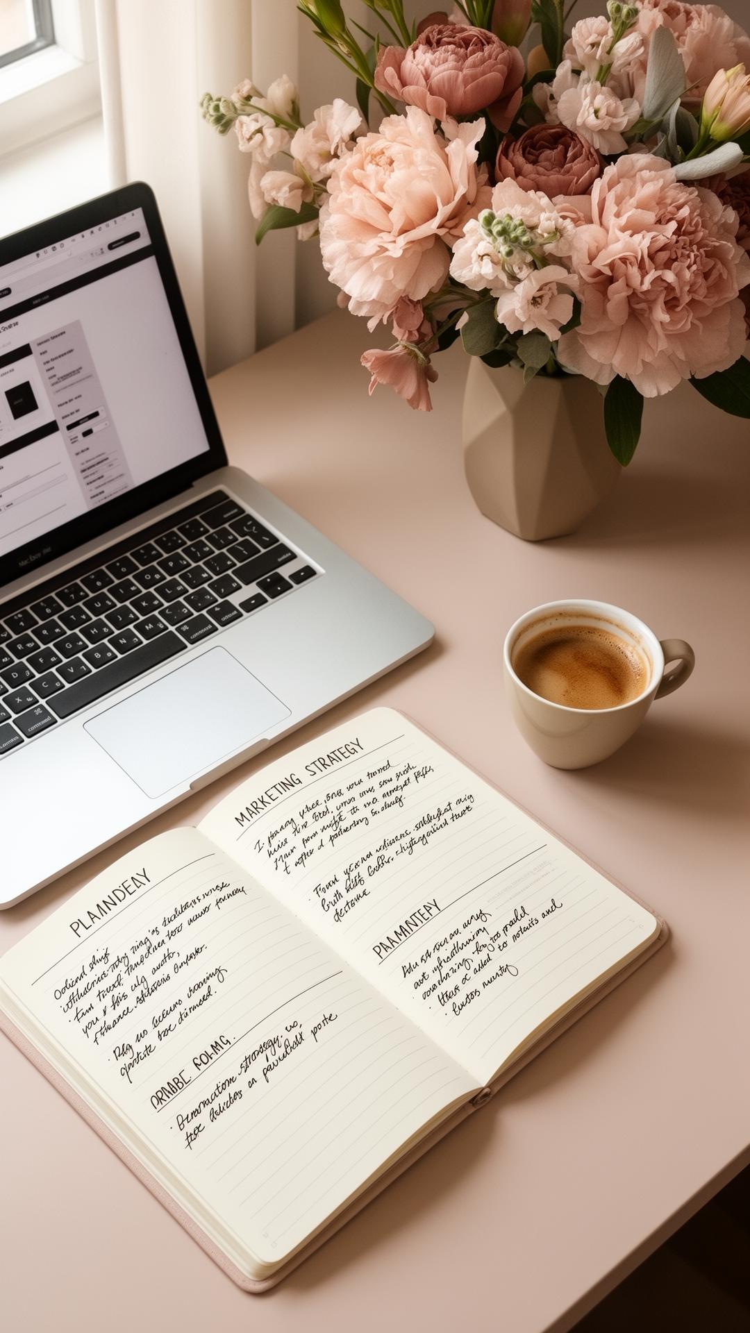 Marketing strategy desk
